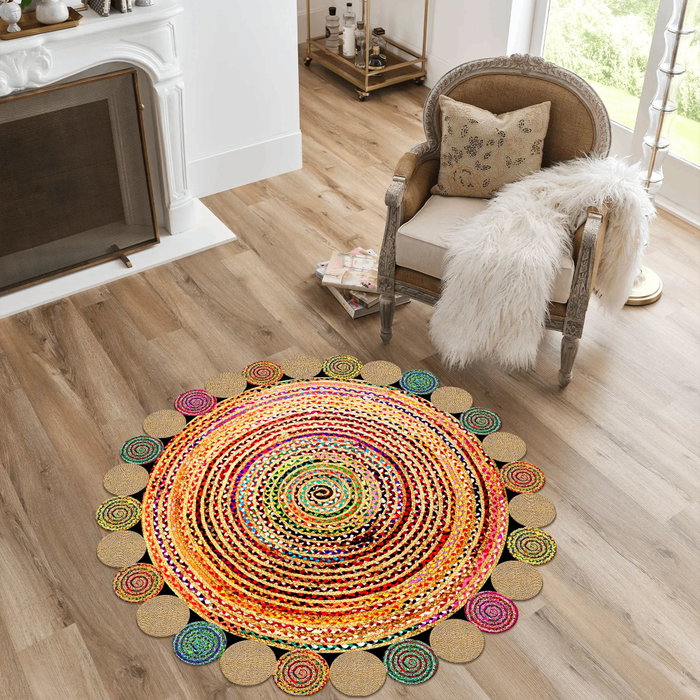 Conceptum Alfombra Multicolor de 100 cm con Impresión 3D Conceptum Alfombra Multicolor de 100 cm con Impresión 3D